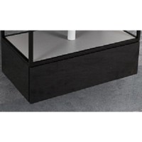 Тумба Cezares Cadro 80 CADRO-80-1C-SO-NR-BLUM подвесная Черная матовая МДФ / ЛДСП