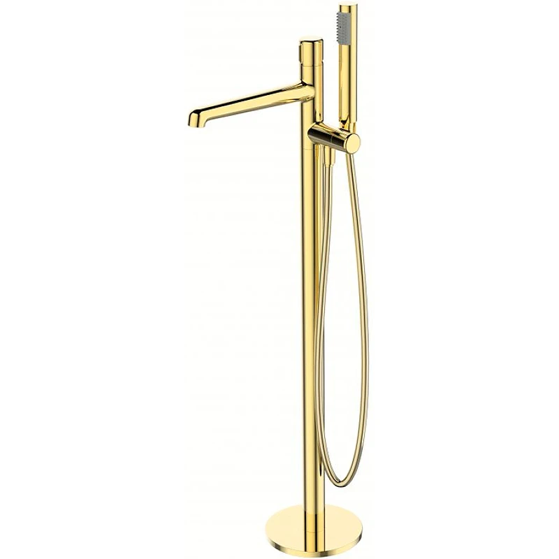 Смеситель для ванны BelBagno Uno UNO-FMT-ORO Золото латунь на пол