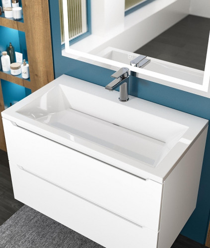 Раковина Uperwood Olivia 80 ROlivia80wg цвет Белый глянцевый