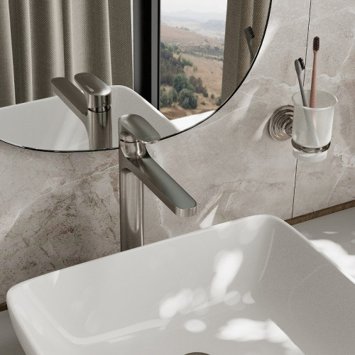 Смеситель для раковины WasserKRAFT Spree 1403H Никель латунь