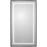 Зеркало BelBagno Kraft 50 SPC-KRAFT-500-900-LED-TCH-WARM-NERO с подсветкой Черное с сенсорным выключателем и подогревом стекло