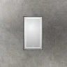Зеркало BelBagno Kraft 50 SPC-KRAFT-500-900-LED-TCH-WARM-NERO с подсветкой Черное с сенсорным выключателем и подогревом стекло