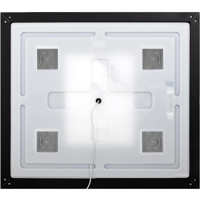 Зеркало BelBagno Kraft 50 SPC-KRAFT-500-900-LED-TCH-WARM-NERO с подсветкой Черное с сенсорным выключателем и подогревом стекло