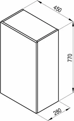 Подвесной шкаф Ravak SB Natural 45 X000001054 Белый глянец МДФ / ЛДСП