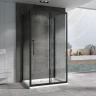 Душевой уголок Abber Schwarzer Diamant 180x60 AG30180BH-S60B-S60B профиль Черный стекло прозрачное