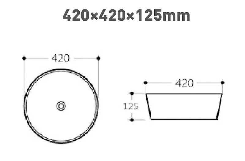 Раковина-чаша Aquanet Smart-1 42 273685 Белая фаянс накладная