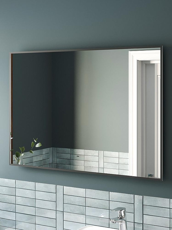 Зеркало DIWO Элиста 100 ЗЛП1738 с подсветкой цвет Черный с бесконтактным выключателем