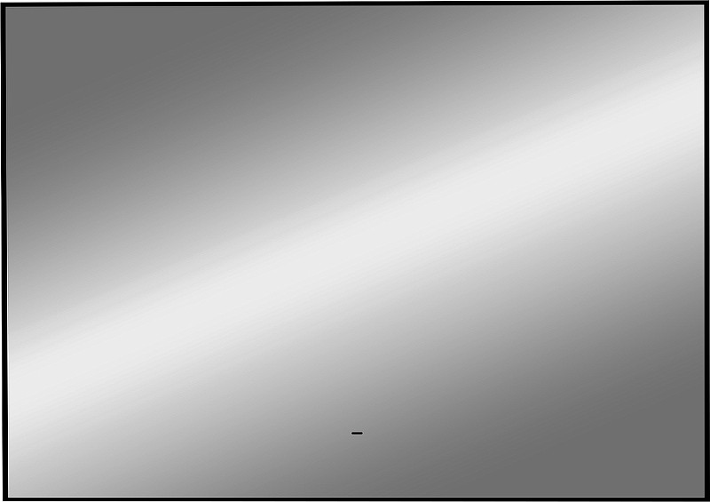 Зеркало DIWO Элиста 100 ЗЛП1738 с подсветкой цвет Черный с бесконтактным выключателем