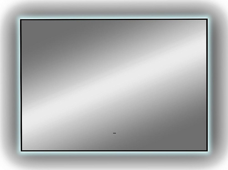 Зеркало DIWO Элиста 100 ЗЛП1738 с подсветкой цвет Черный с бесконтактным выключателем