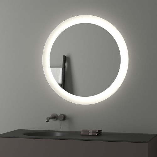 Зеркало Evoform Ledshine d80 BY 2525 с подсветкой 19.5 W - без выключателя - нейтральный белый свет стекло