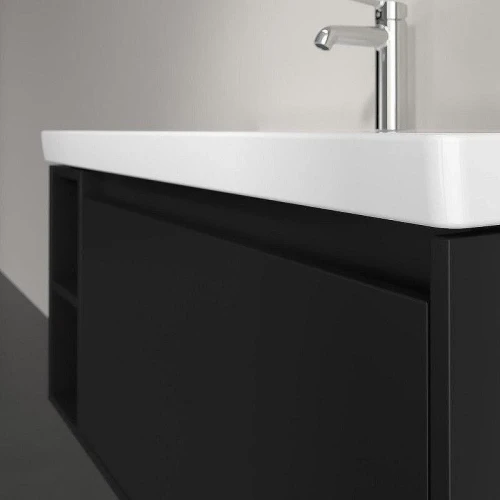 Тумба под раковину Villeroy&Boch Skyla 100 C79000VL подвесная цвет Черный матовый