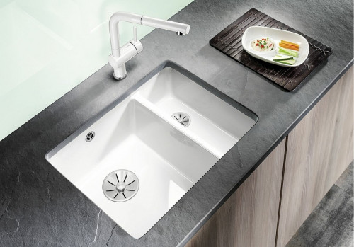 Кухонная мойка Blanco Subline 350/150-U 523742 Магнолия глянцевая керамика встраиваемый