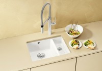 Кухонная мойка Blanco Subline 350/150-U 523742 Магнолия глянцевая керамика встраиваемый