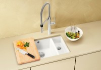 Кухонная мойка Blanco Subline 350/150-U 523742 Магнолия глянцевая керамика встраиваемый