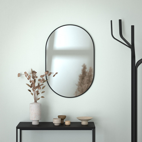 Зеркало Evoform Colora 90х60 BY 0465 с окантовкой - Черный цвет