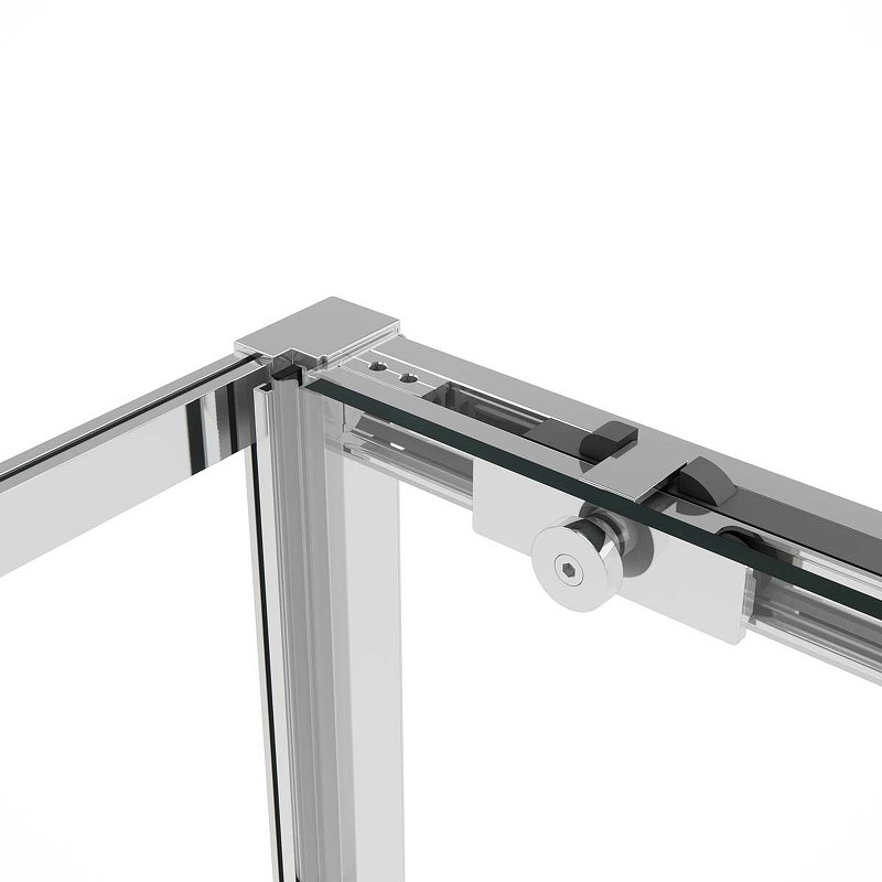Душевой уголок Vincea Slim Soft 110x100 VSR-1SS1011CL профиль Хром стекло прозрачное