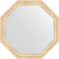 Зеркало Evoform Octagon 54х54 BY 3963 в багетной раме - Слоновая кость 51 мм