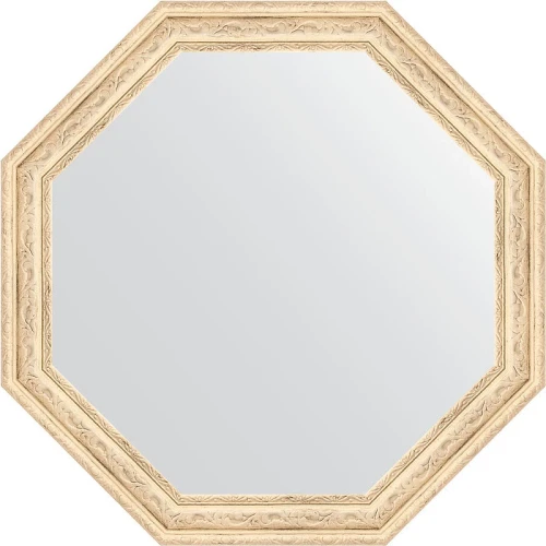 Зеркало Evoform Octagon 54х54 BY 3963 в багетной раме - Слоновая кость 51 мм
