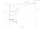 Смеситель для кухни ZorG Steel Hammer SH 321 BLACK CR Черный матовый