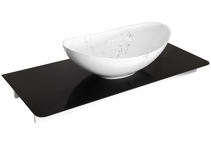 Столешница под раковину Corozo Алабама 100 SD-00001631 цвет Черный