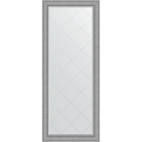 Зеркало Evoform Exclusive-G Floor 202х82 BY 6389 с гравировкой в багетной раме - Серебряная кольчуга 88 мм стекло