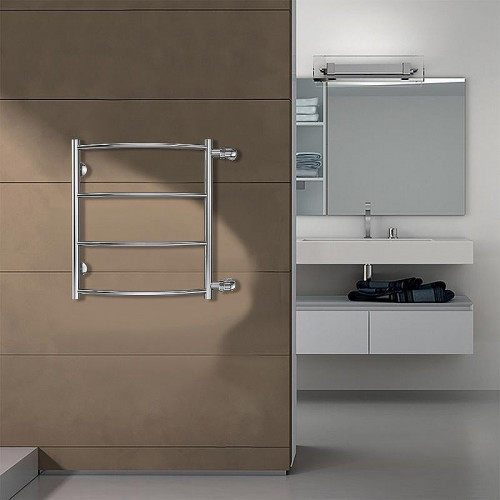 Водяной полотенцесушитель Azario Verona 500x600 П4 AZ04556 боковое  подключение, G 1 Хром