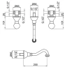 Смеситель для раковины Webert Karenina KA750404015 Хром встраиваемый