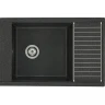 Кухонная мойка Aquaton Делия 78 1A715132DE210 Графит искусственный камень (литьевой мрамор) встраиваемый