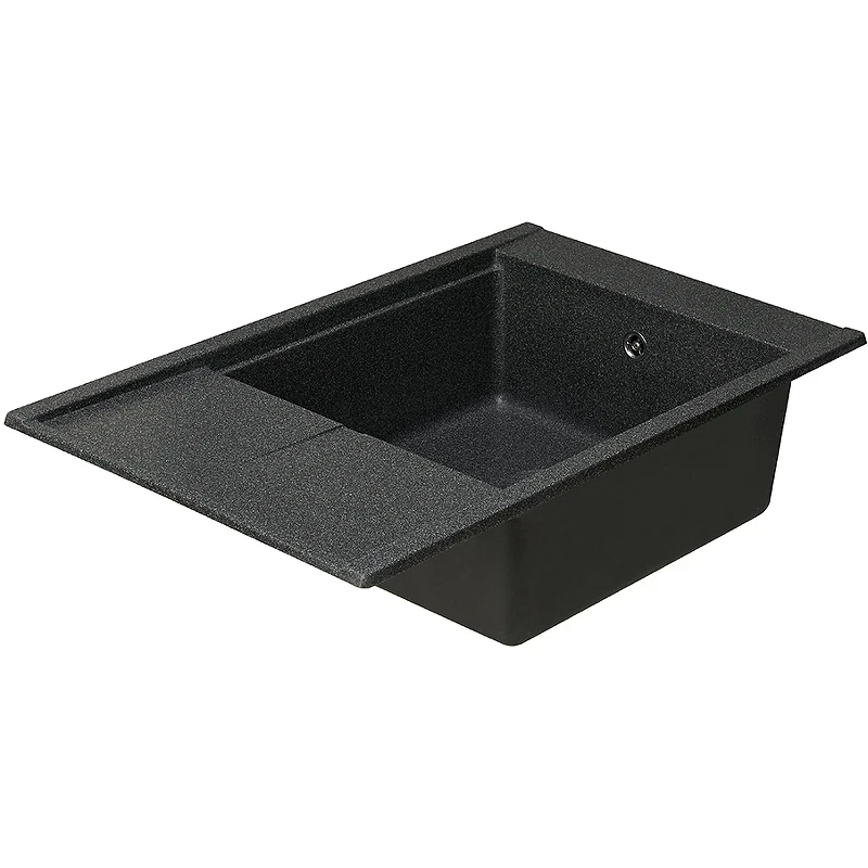 Кухонная мойка Aquaton Делия 78 1A715132DE210 Графит искусственный камень (литьевой мрамор) встраиваемый