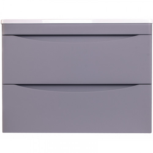 Тумба под раковину Style Line Бергамо 70 СС-00002319 подвесная Серая антискрейч МДФ / ЛДСП