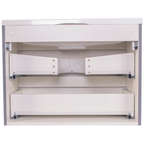 Тумба под раковину Style Line Бергамо 70 СС-00002319 подвесная Серая антискрейч МДФ / ЛДСП