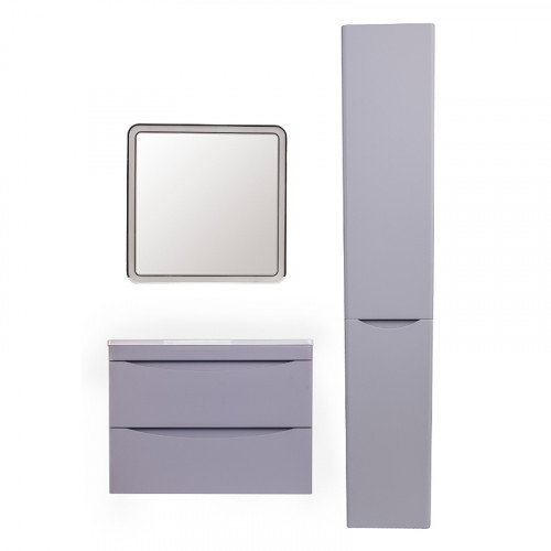 Тумба под раковину Style Line Бергамо 70 СС-00002319 подвесная Серая антискрейч МДФ / ЛДСП