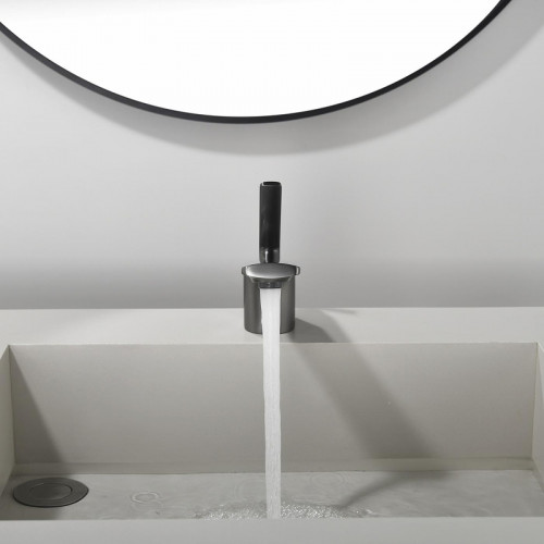 Смеситель для раковины Black&White Gravity GF-7104-GM 7104GM цвет Оружейная сталь