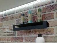 Металлическая полка Sanflor ProfFero П22599 цвет Черный муар