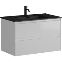 Тумба под раковину Sancos Cento 80 CN80W подвесная Белый глянец МДФ / ЛДСП