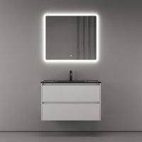 Тумба под раковину Sancos Cento 80 CN80W подвесная Белый глянец МДФ / ЛДСП