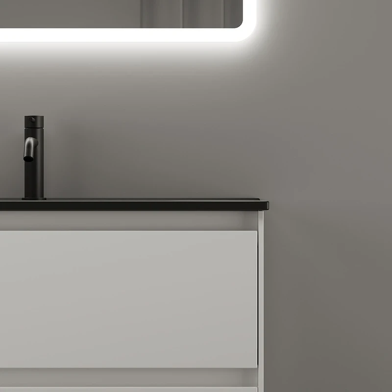 Тумба под раковину Sancos Cento 80 CN80W подвесная Белый глянец МДФ / ЛДСП