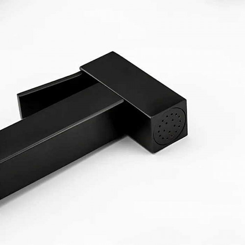 Гигиенический душ со смесителем Gappo G7207-60 с термостатом Черный матовый латунь на стену