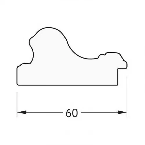 Зеркало Evoform Octagon 71х91 BY 7048 в багетной раме - Золотые бусы на бронзе 60 мм стекло