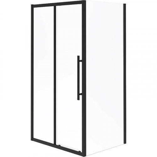 Душевой уголок Esbano Flex 120x90 ESOGF129PSB профиль Черный стекло прозрачное