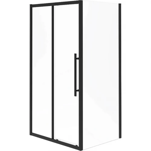 Душевой уголок Esbano Flex 120x90 ESOGF129PSB профиль Черный стекло прозрачное