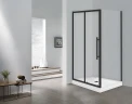 Душевой уголок Esbano Flex 120x90 ESOGF129PSB профиль Черный стекло прозрачное