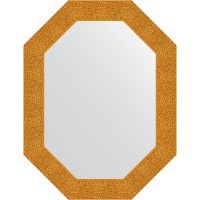 Зеркало Evoform Octagon 66x86 BY 7183 в багетной раме - Чеканка золотая 90 мм стекло