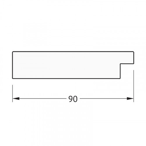 Зеркало Evoform Octagon 66x86 BY 7183 в багетной раме - Чеканка золотая 90 мм стекло