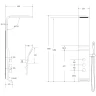 Душевая панель Ceruttispa Sella S CT8990 Серебро