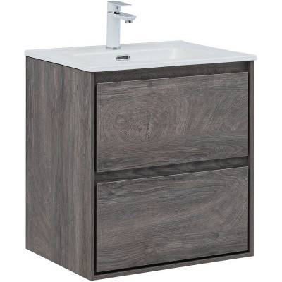Тумба под раковину Aquanet Милан 60 336372 подвесная Дуб рошелье МДФ / ЛДСП