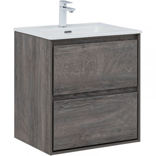 Тумба под раковину Aquanet Милан 60 336372 подвесная Дуб рошелье МДФ / ЛДСП