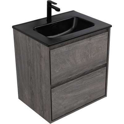 Тумба под раковину Aquanet Милан 60 336372 подвесная Дуб рошелье МДФ / ЛДСП