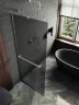 Душевая перегородка Maybah Glass MGD-1462-5у 990х1950 в узком профиле с полотенцедержателем Хром матовый стекло графитовое матовое