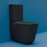 Унитаз компакт Kerasan Tribeca 511731 Черный матовый без бачка и сиденья фарфор напольный